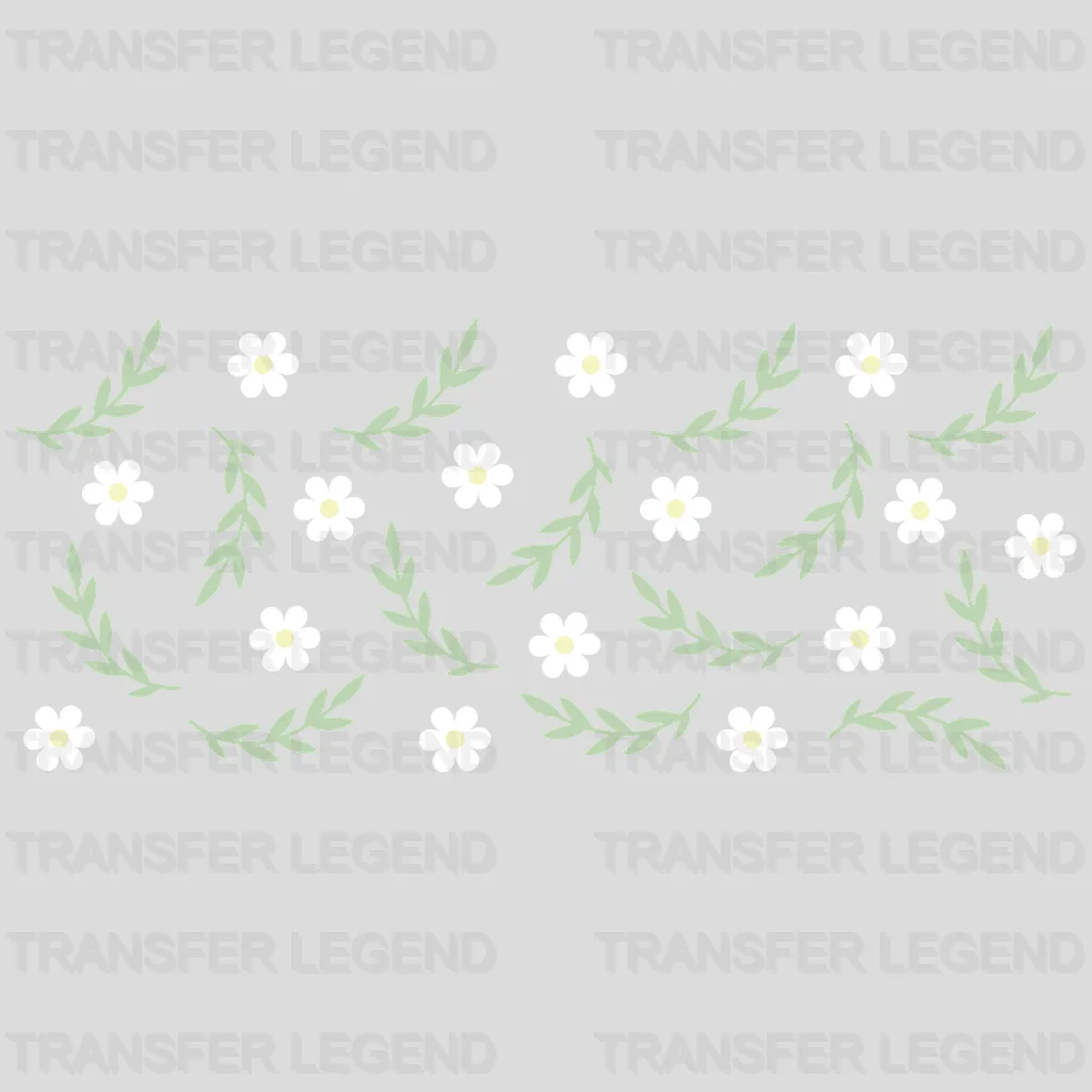 Flowers UV DTF Transfer Cup Wrap UV DTF Sticker - transferlegend