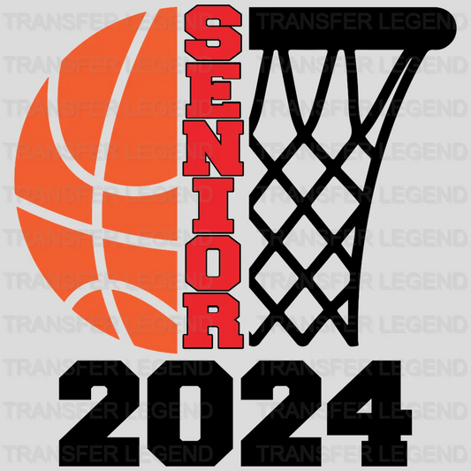 Basketball Senior 2024 - Graduation DTF Transfer - transferlegend