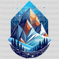 Mountains Are Shining Winter Design - DTF Heat Transfers - transferlegend