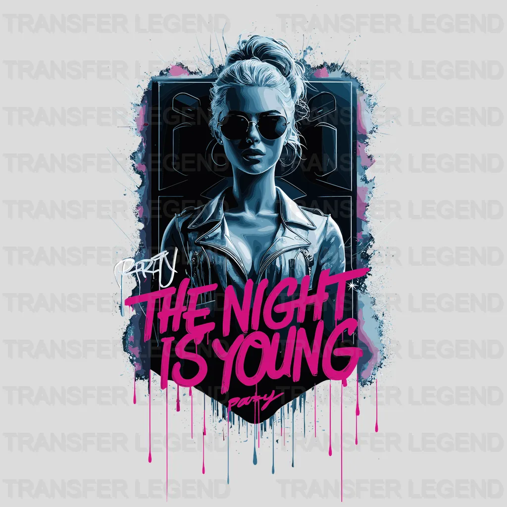 Lady Night Party Design - DTF Heat Transfer - transferlegend