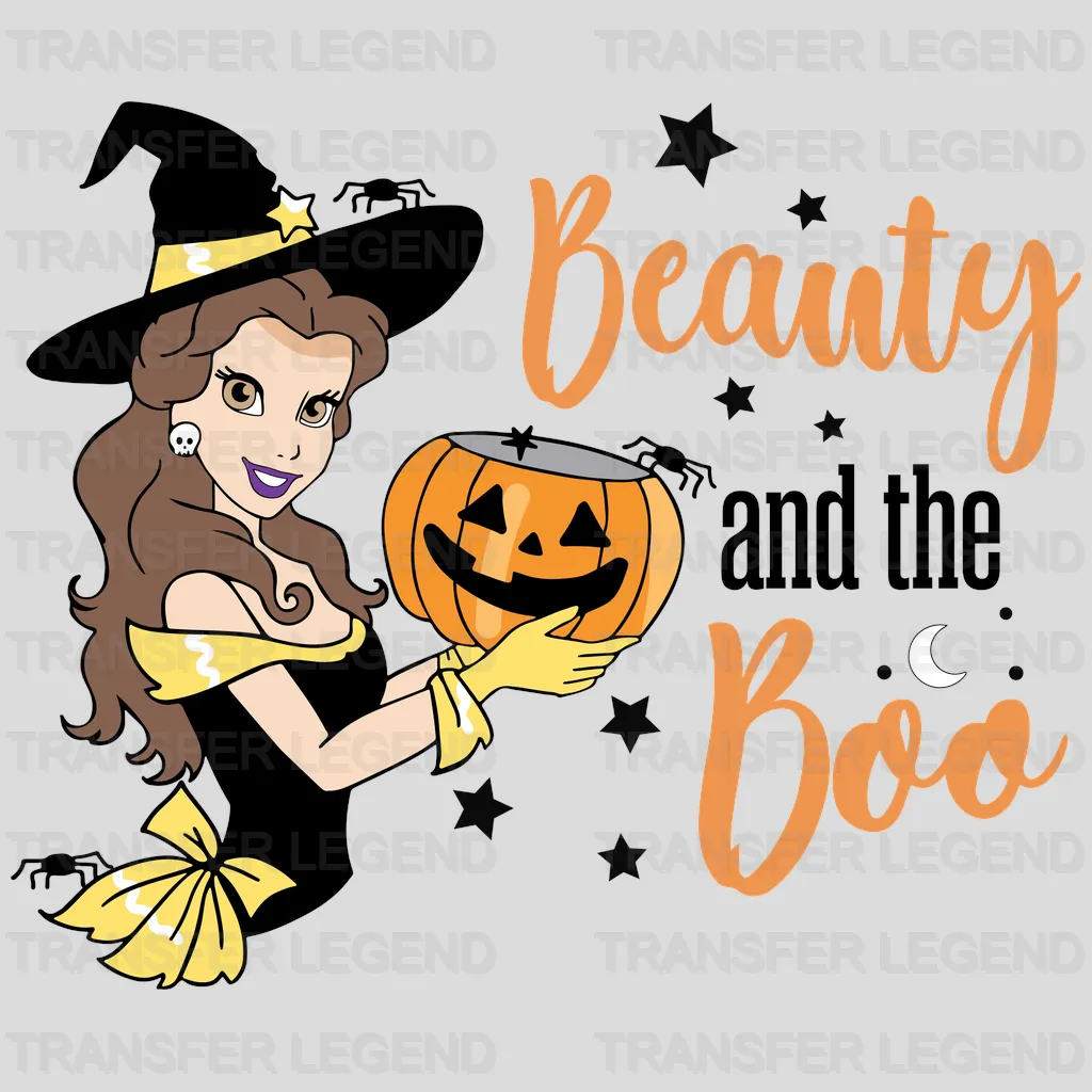 Disney Princess Beauty And The Boo Design - DTF heat transfer - transferlegend