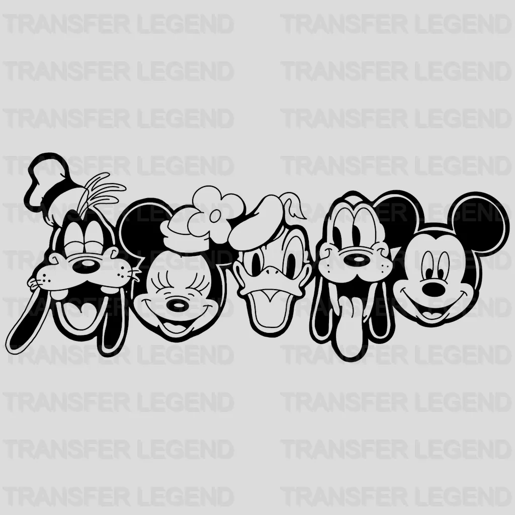 Mickey And Friends Design - DTF heat transfer - transferlegend