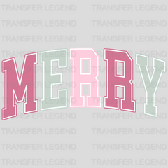 MERRY COLOURS Christmas Design - DTF heat transfer - transferlegend