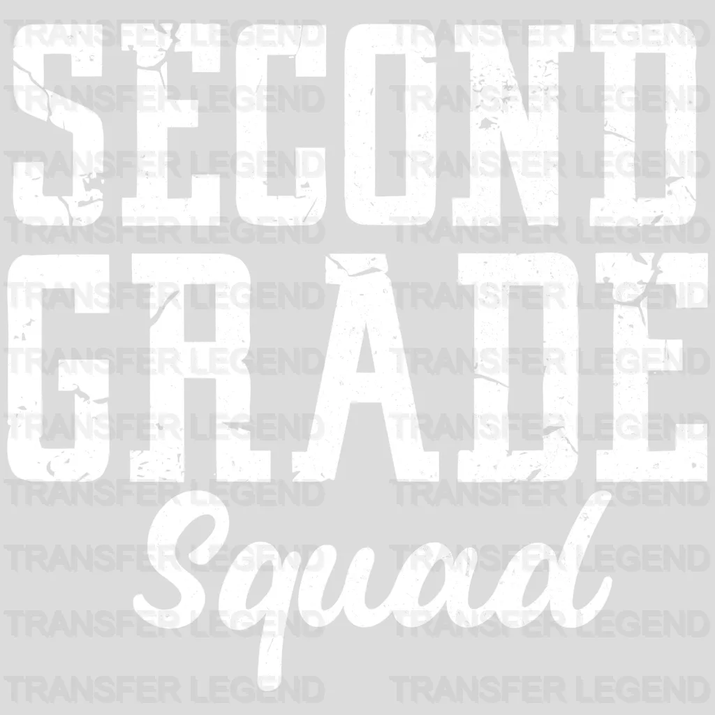Second Grade Squad 100 Days Of School Design - DTF heat transfer - transferlegend