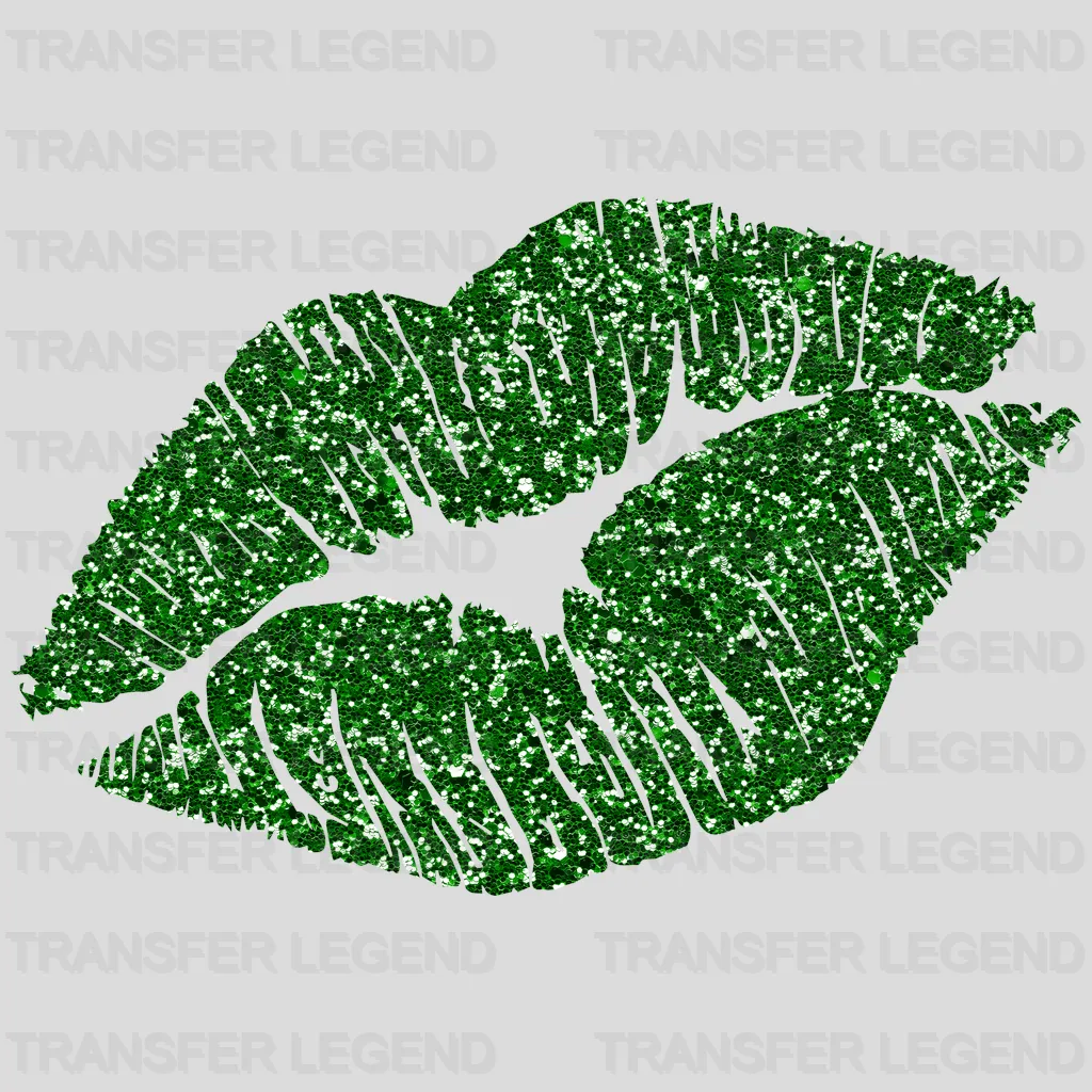 Lips St. Patrick's Day Design - DTF heat transfer - transferlegend