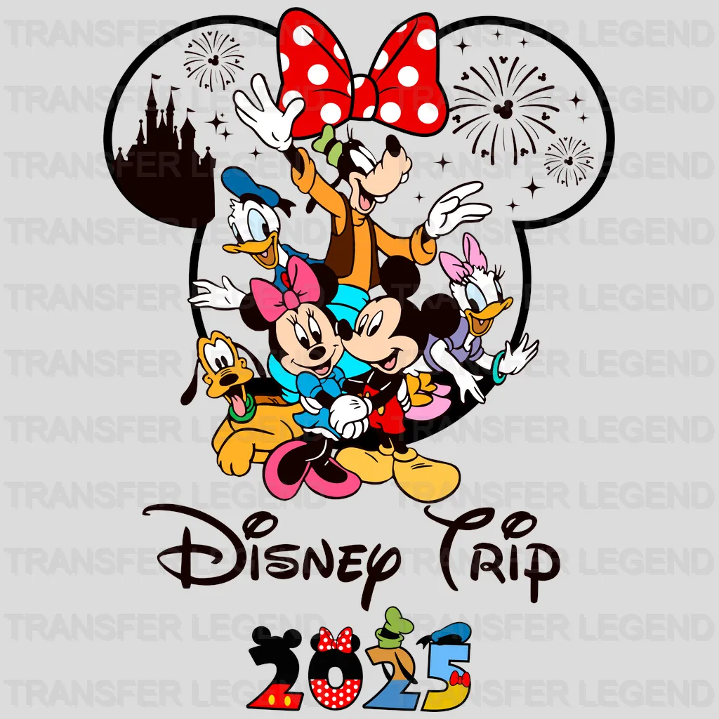 Family Picture 2025 Cartoon Designs - DTF Heat Transfer - transferlegend