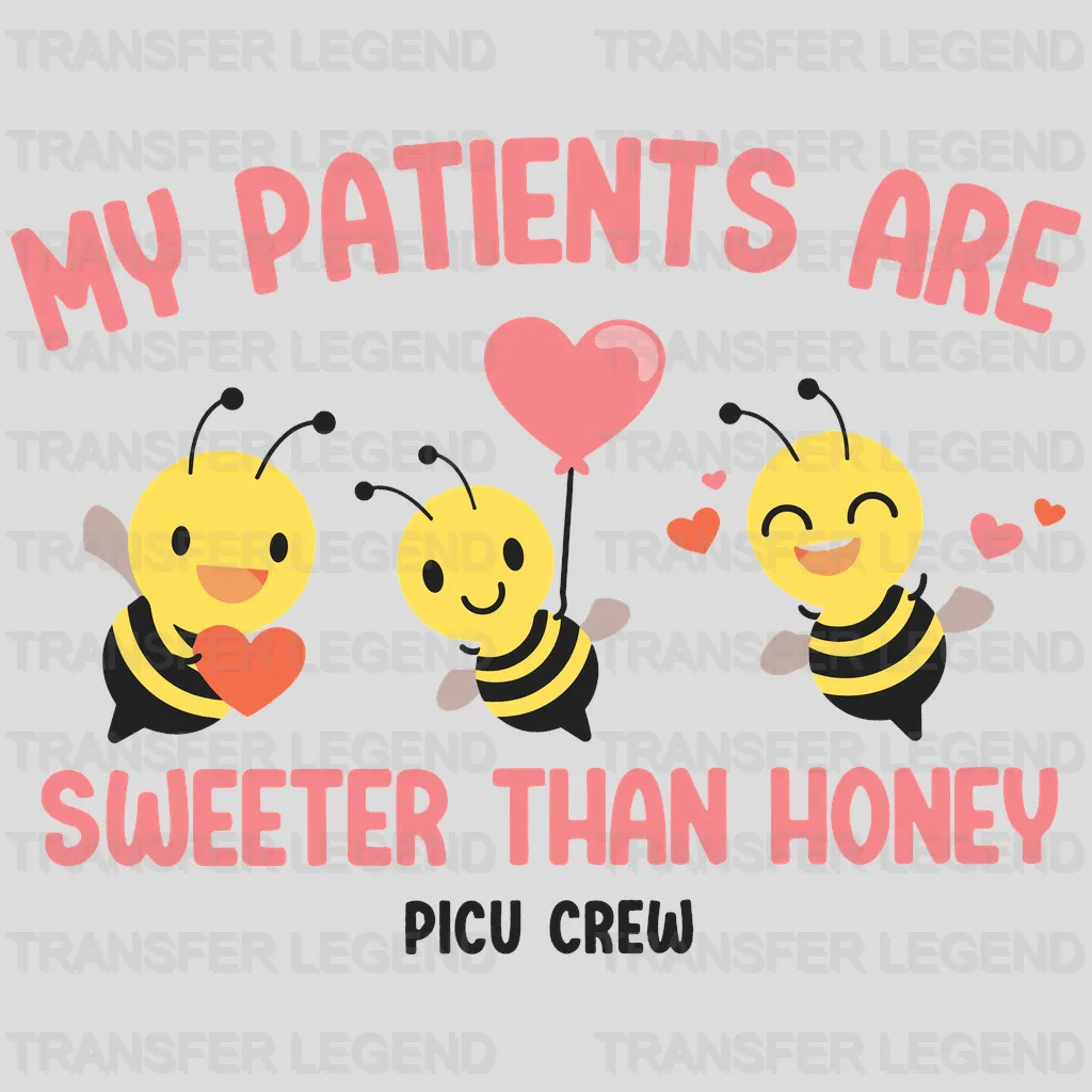 Sweeter Than Honey Valentine's Day Design - DTF heat transfer - transferlegend