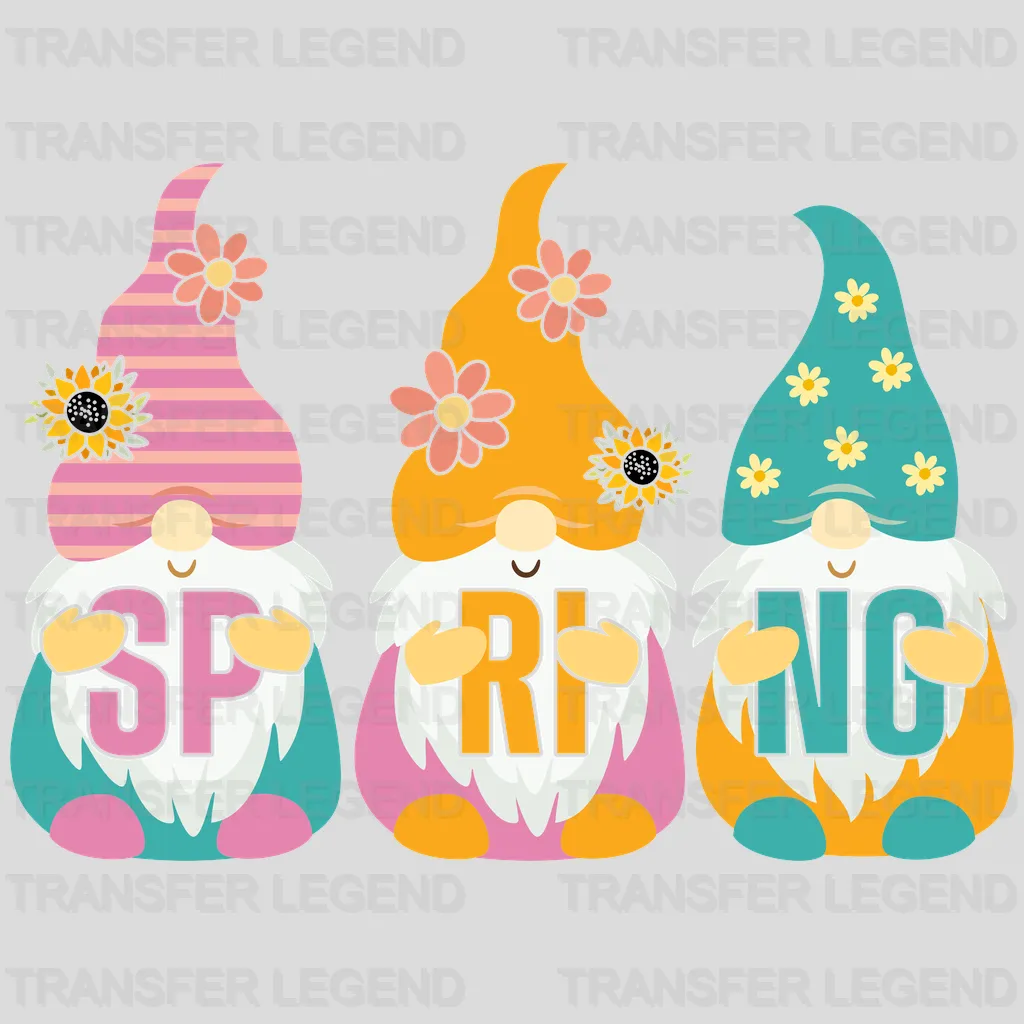 Gnomies Spring Easter Design - DTF heat transfer - transferlegend