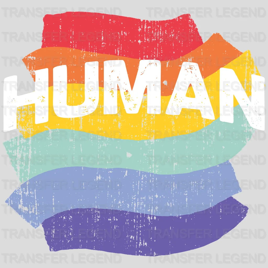 Human Lgbt - Pride Month - Equality Design - DTF heat transfer - transferlegend