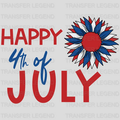 Happy 4th July Sunflower DTF Transfer - transferlegend