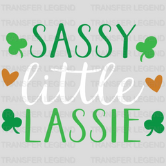 Sassy Little Lassie St. Patrick's Day Design - DTF heat transfer - transferlegend