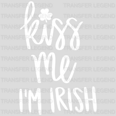 Kiss Me I'm Irish St. Patrick's Day Design - DTF heat transfer - transferlegend