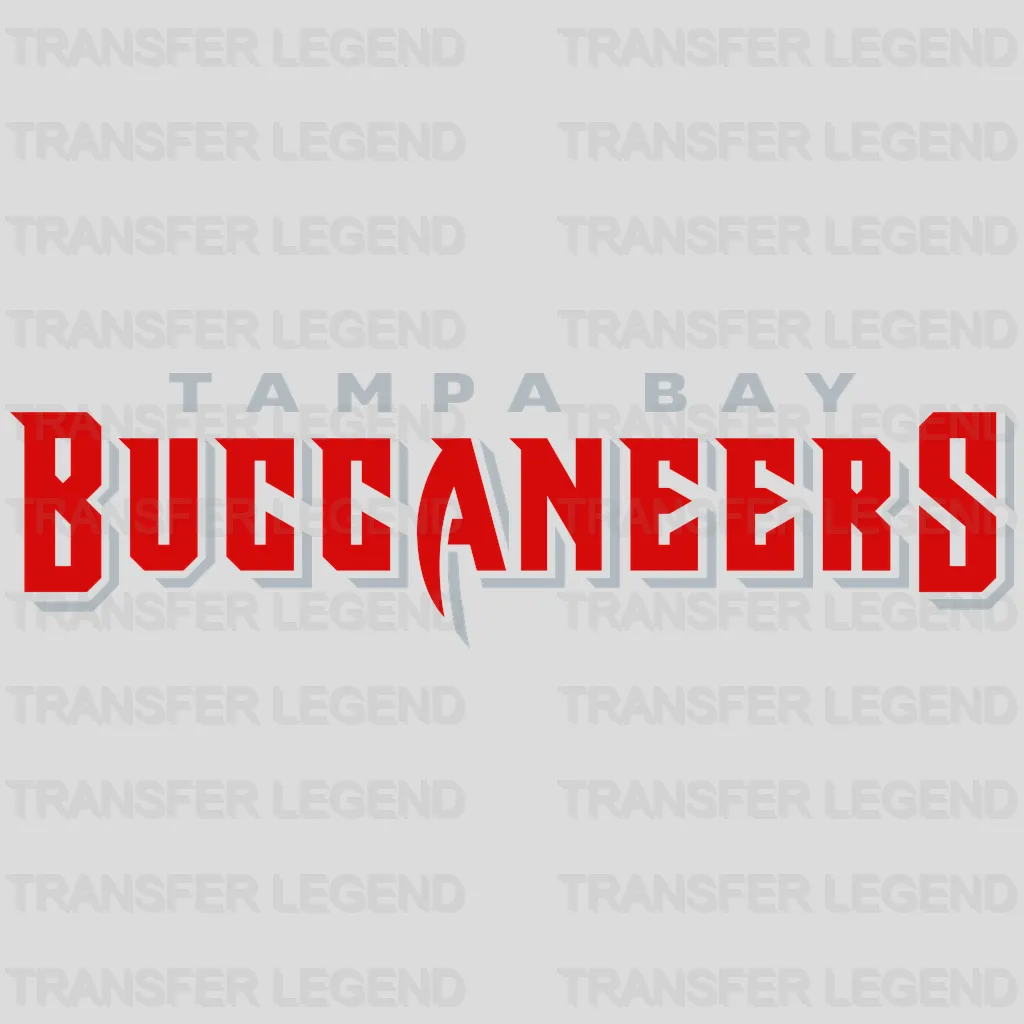 Tampa Bay Buccaneers TAMPA BAY BUCCANEERS Text Wordmark NFL Design - DTF Heat Transfer