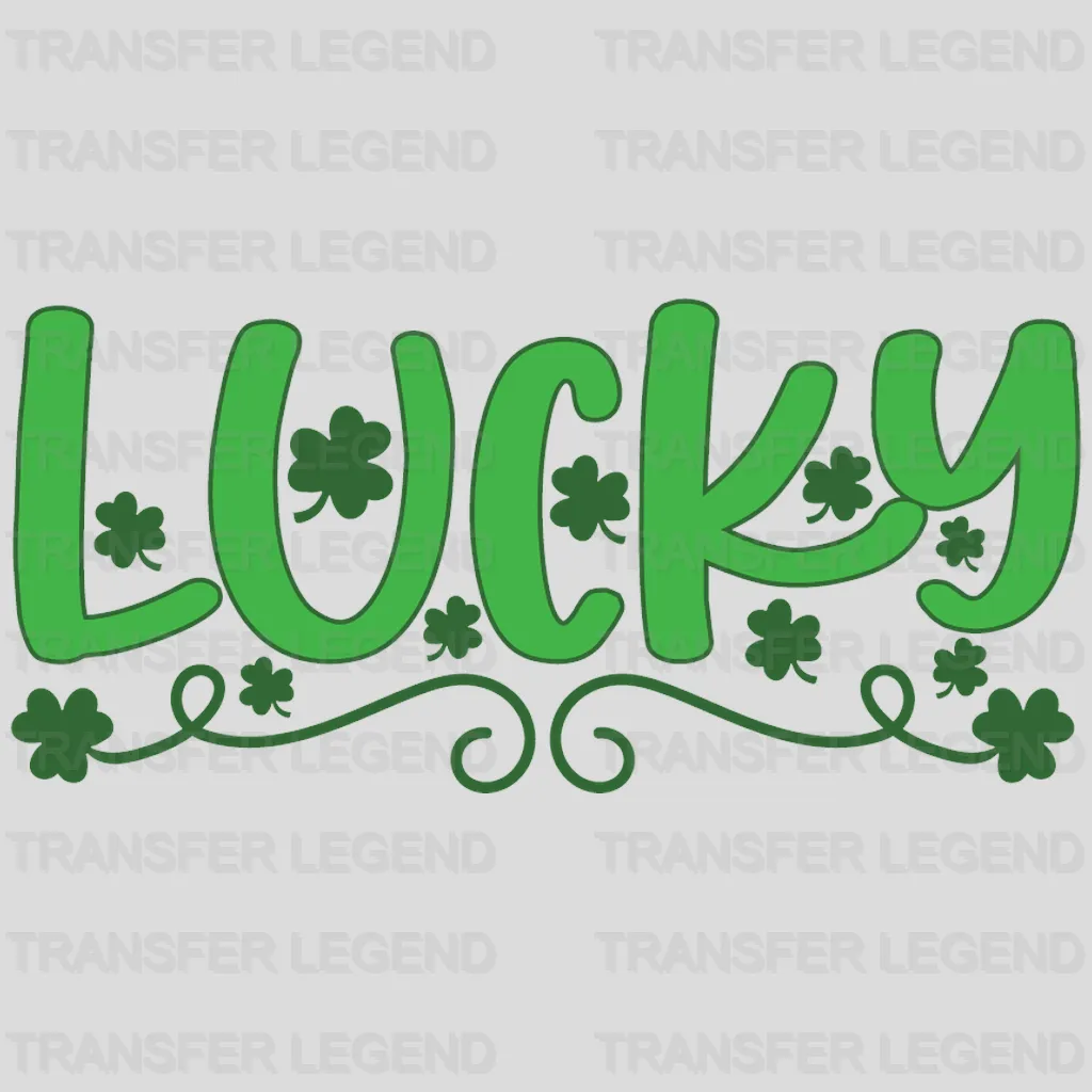 LUCKY St. Patrick's Day Design - DTF heat transfer - transferlegend