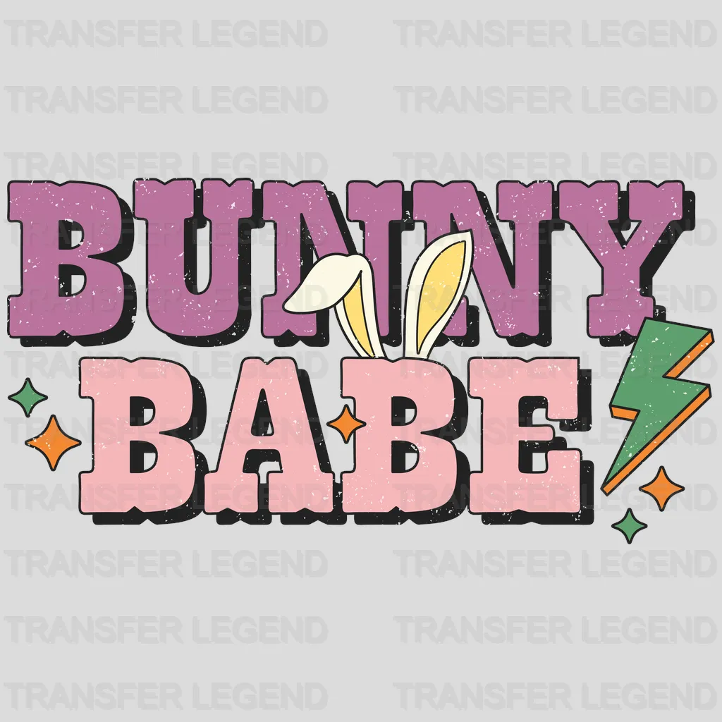 Bunny Babe Easter Design - DTF heat transfer - transferlegend