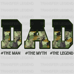 DAD The Man The Myth The Legend  Design - DTF heat transfer - transferlegend