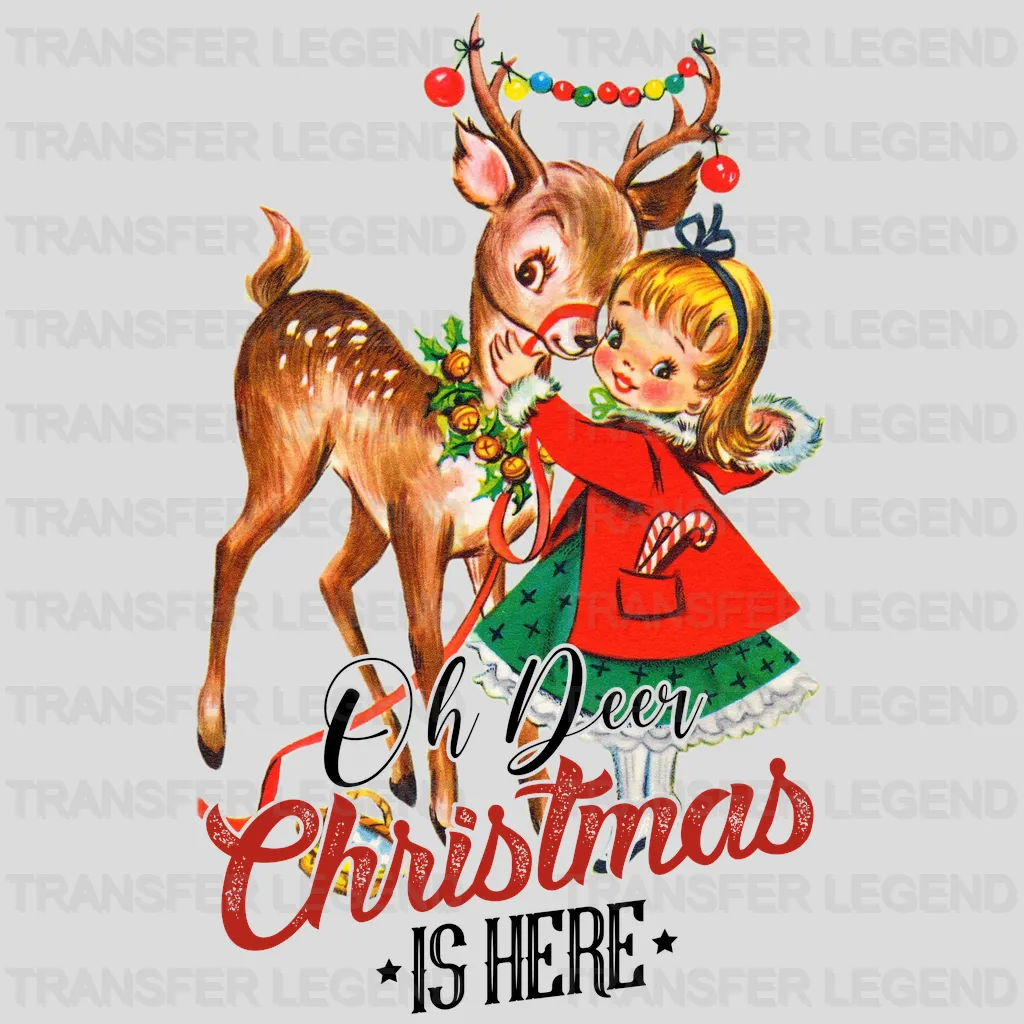 OH DEER CHRISTMAS  Christmas Design, Dtf Heat Transfer - transferlegend