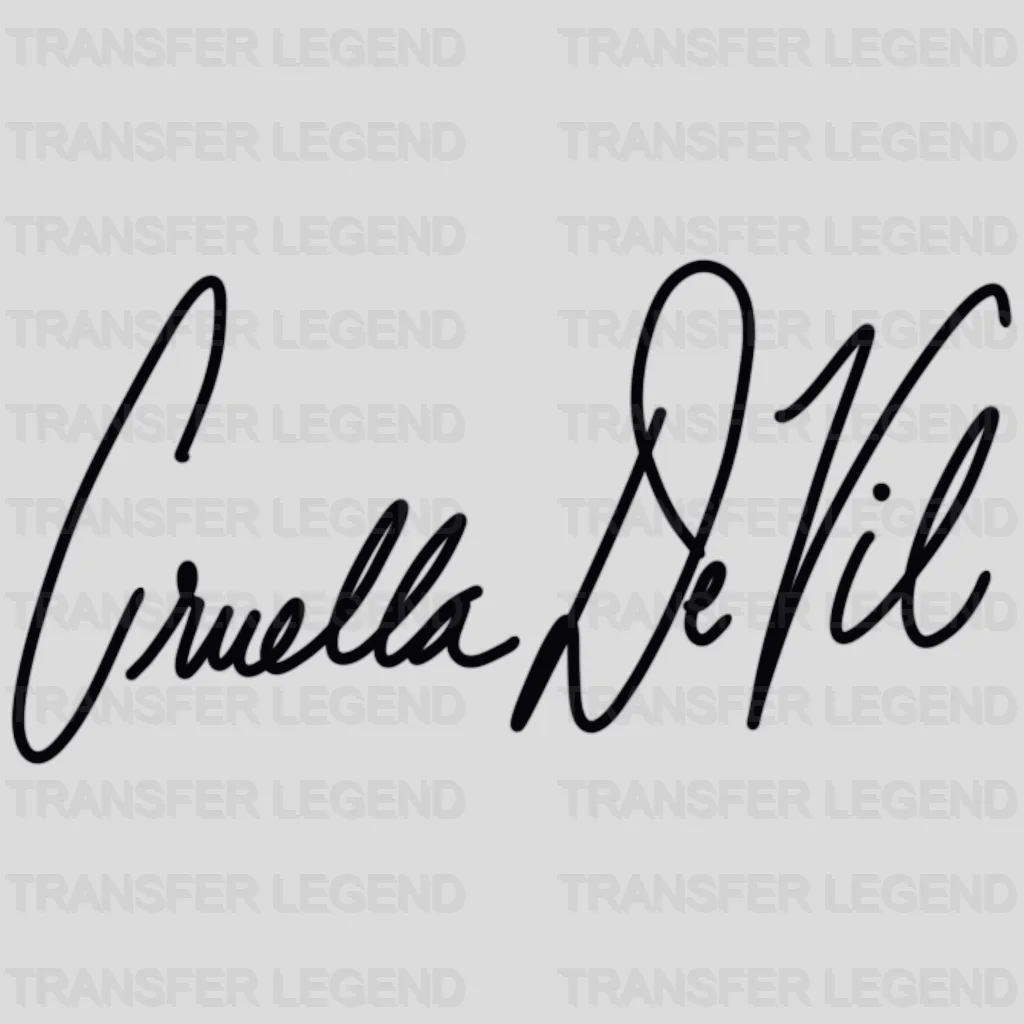 Character Cruella Design - DTF heat transfer - transferlegend