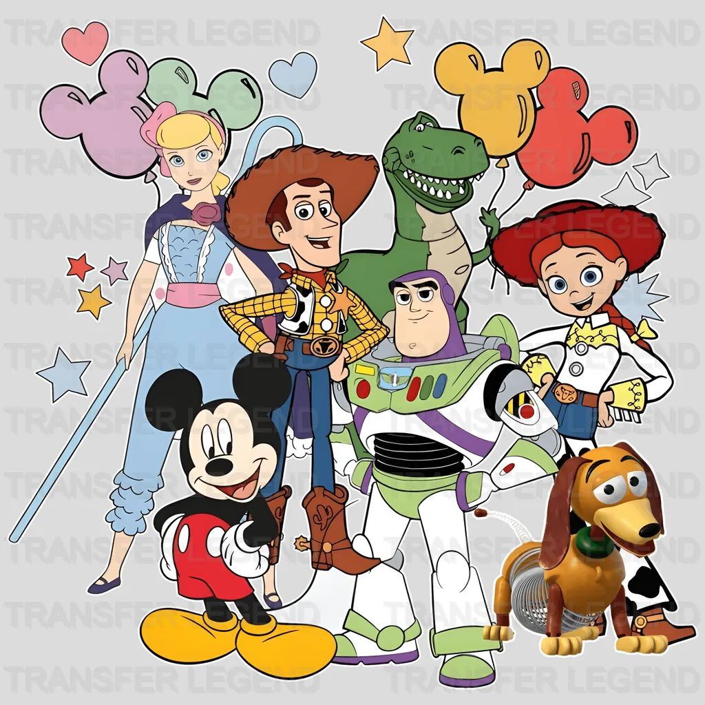 Dinos Family Toy Story Disney Designs - DTF Heat Transfers
