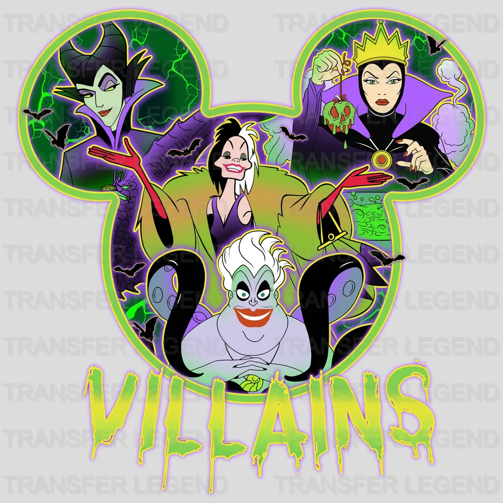 Green Vilians   Disney Designs - DTF Heat Transfers