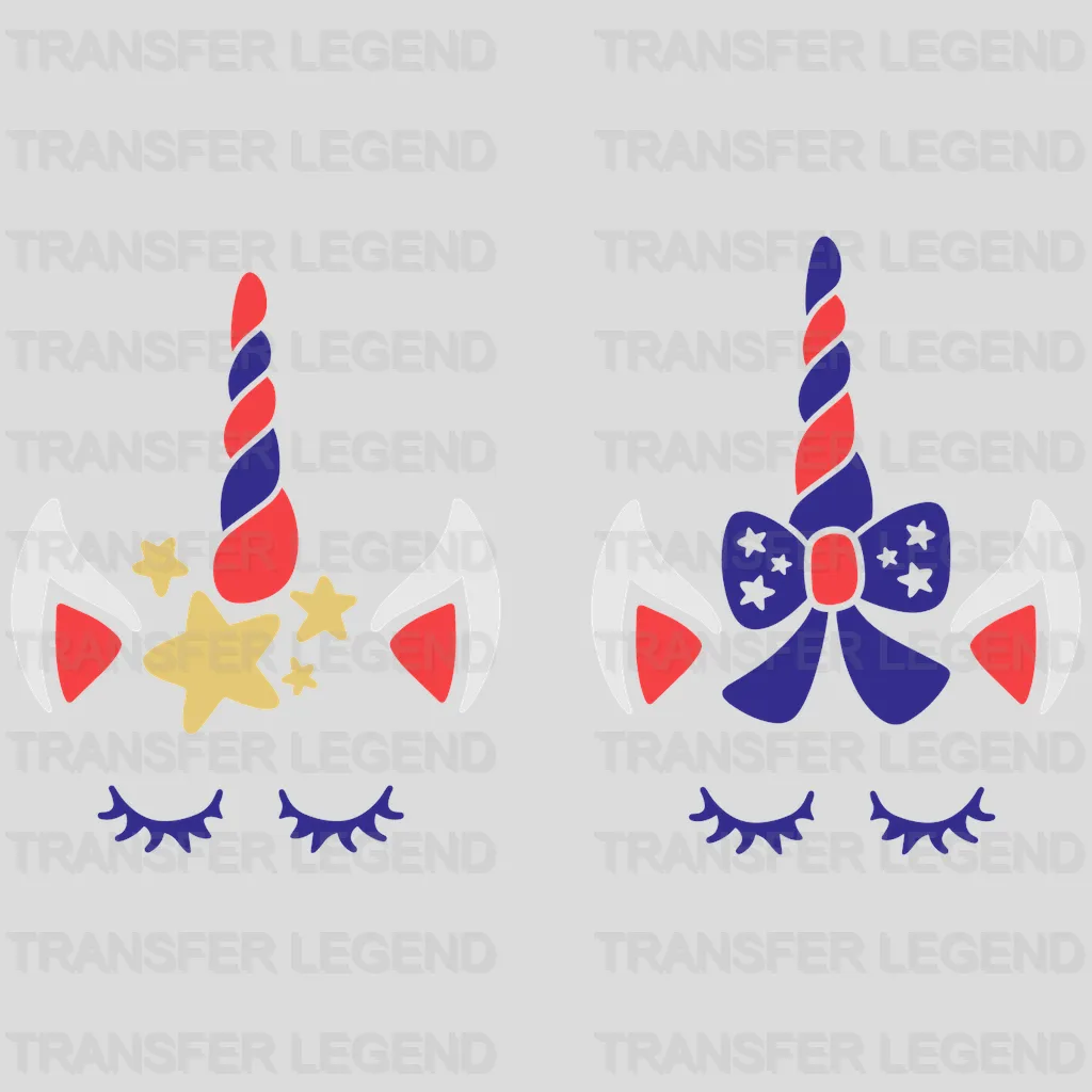 4th Of July Unicorn DTF Transfer - transferlegend