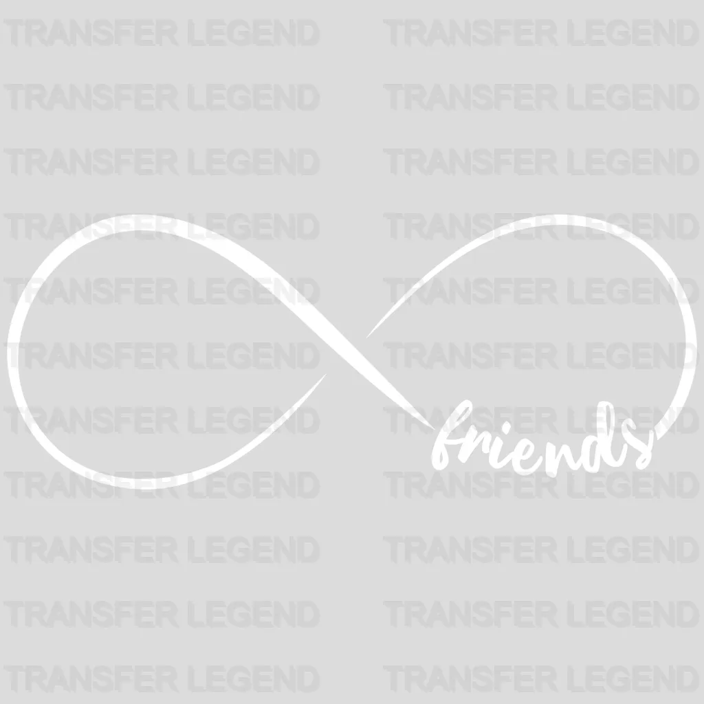 Best Friends Infinity Symbol design- DTF heat transfer - transferlegend