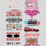 Valentine's Premade Gang sheet - 12 PCS 10 INCH - transferlegend