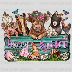 Happy Easter Animals Design - DTF heat transfer - transferlegend