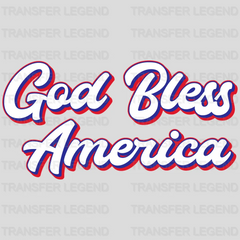 God Bless America - Patriot Design DTF Heat Transfer - transferlegend