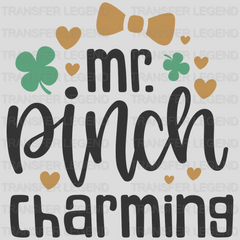 Mr. Pinch Charming St. Patrick's Day Design - DTF heat transfer - transferlegend