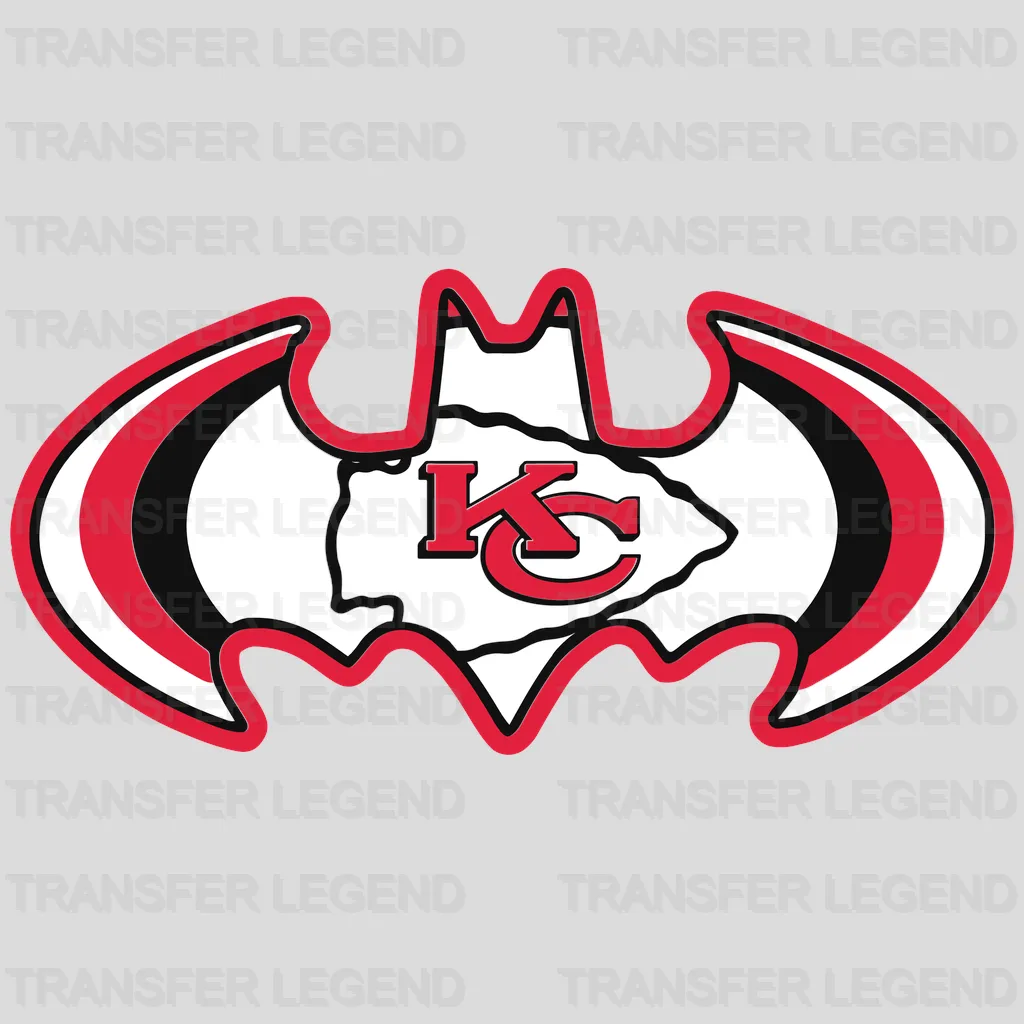 Kansas City Chiefs Super Skull Emblem NFL Design - DTF Heat Transfer