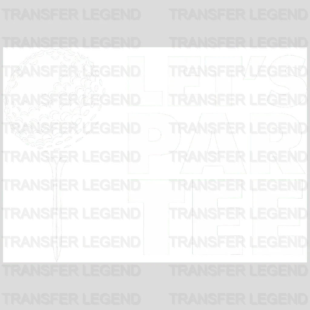 Golf Par Tee Golf Design - DTF Heat Transfers - transferlegend
