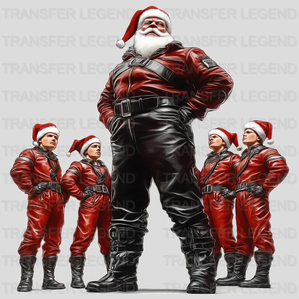 Me & My Team Santa Claus Design - DTF Heat Transfer - transferlegend