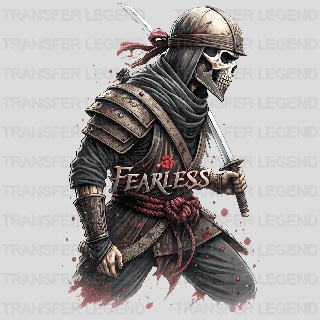 Fearless Samurai Asian Design - DTF Heat Transfer - transferlegend