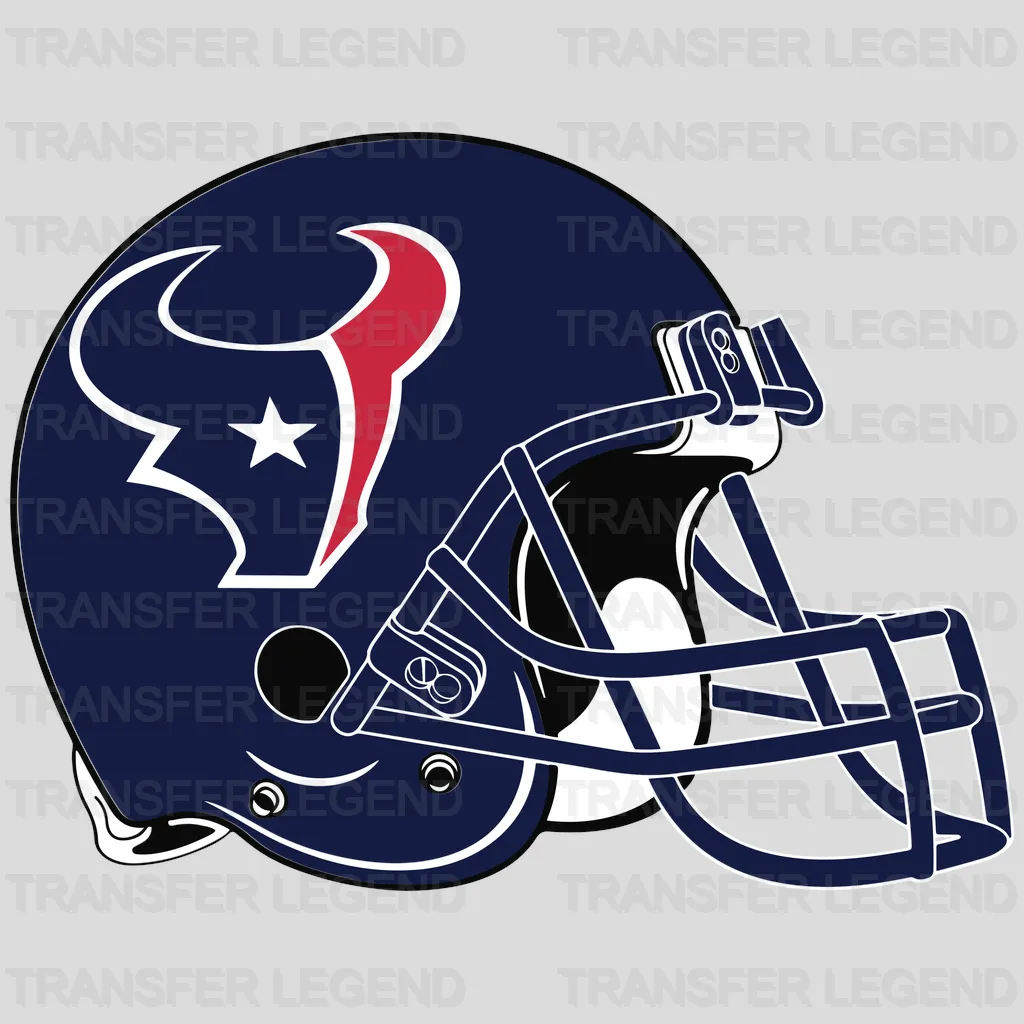Houston Texans Dripping Lips Emblem NFL Design - DTF Heat Transfer