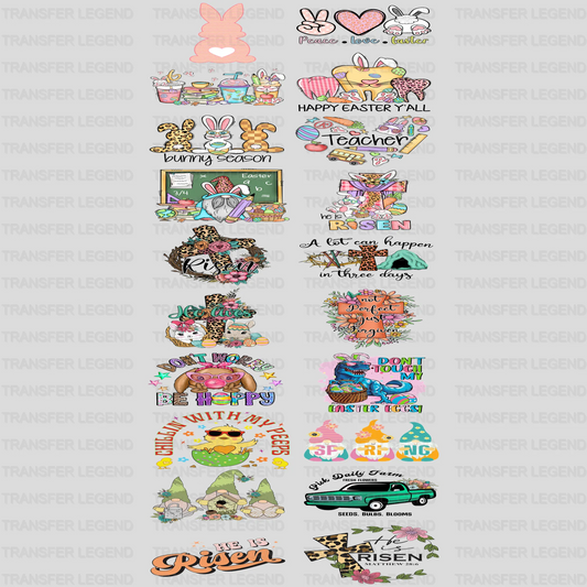 EASTER Premade Gang sheet - 20 PCS 10 INCH - transferlegend