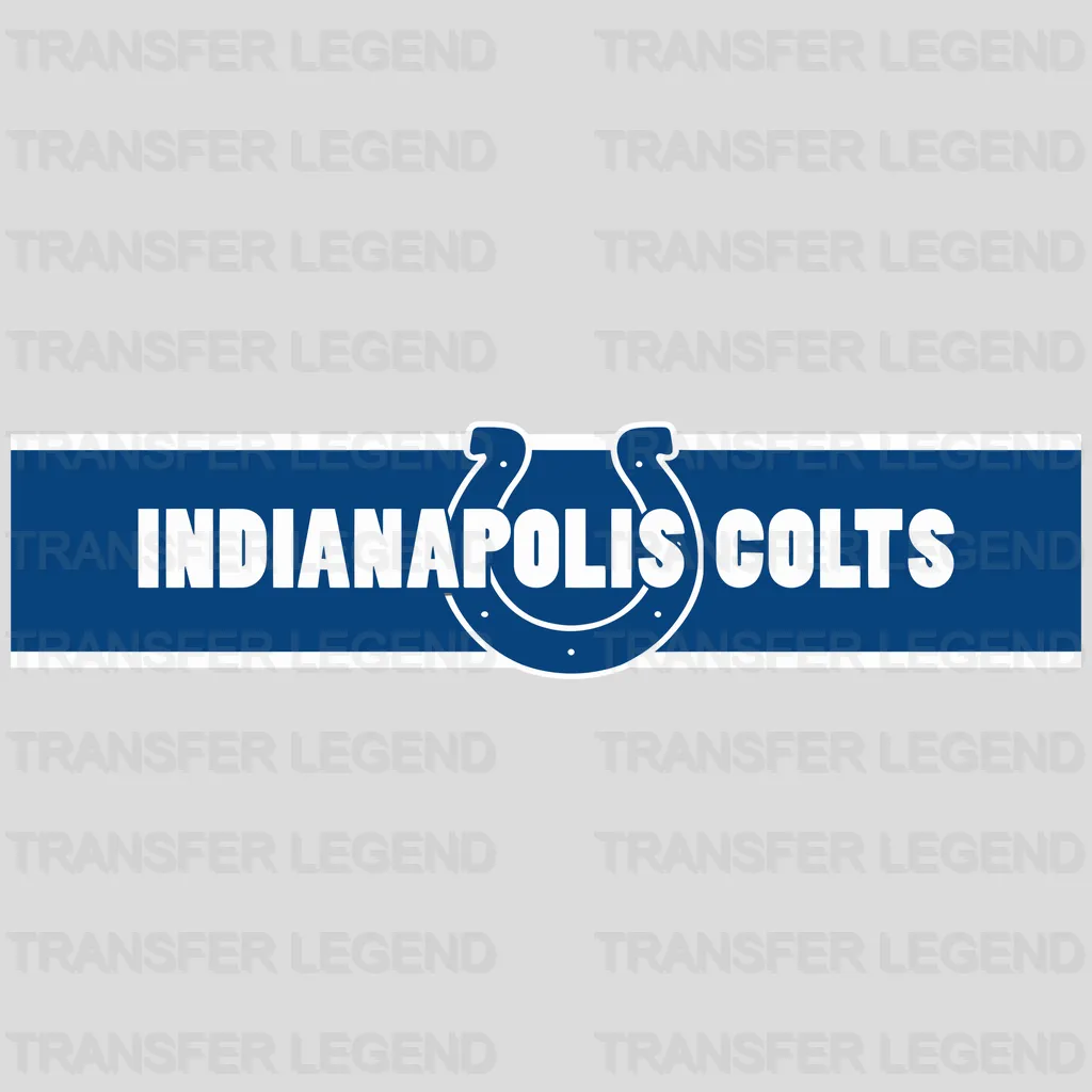 Indianapolis Colts Text Banner Wordmark NFL Design - DTF Heat Transfer