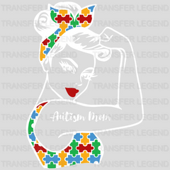 Autism Mom Autism Awareness Design - DTF heat transfer - transferlegend