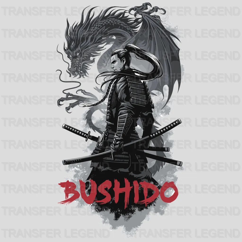 Dragon & Bushido Asian Design - DTF Heat Transfer - transferlegend