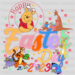 Happy Easter Day 2023 Winnie The Pooh Design - DTF heat transfer - transferlegend