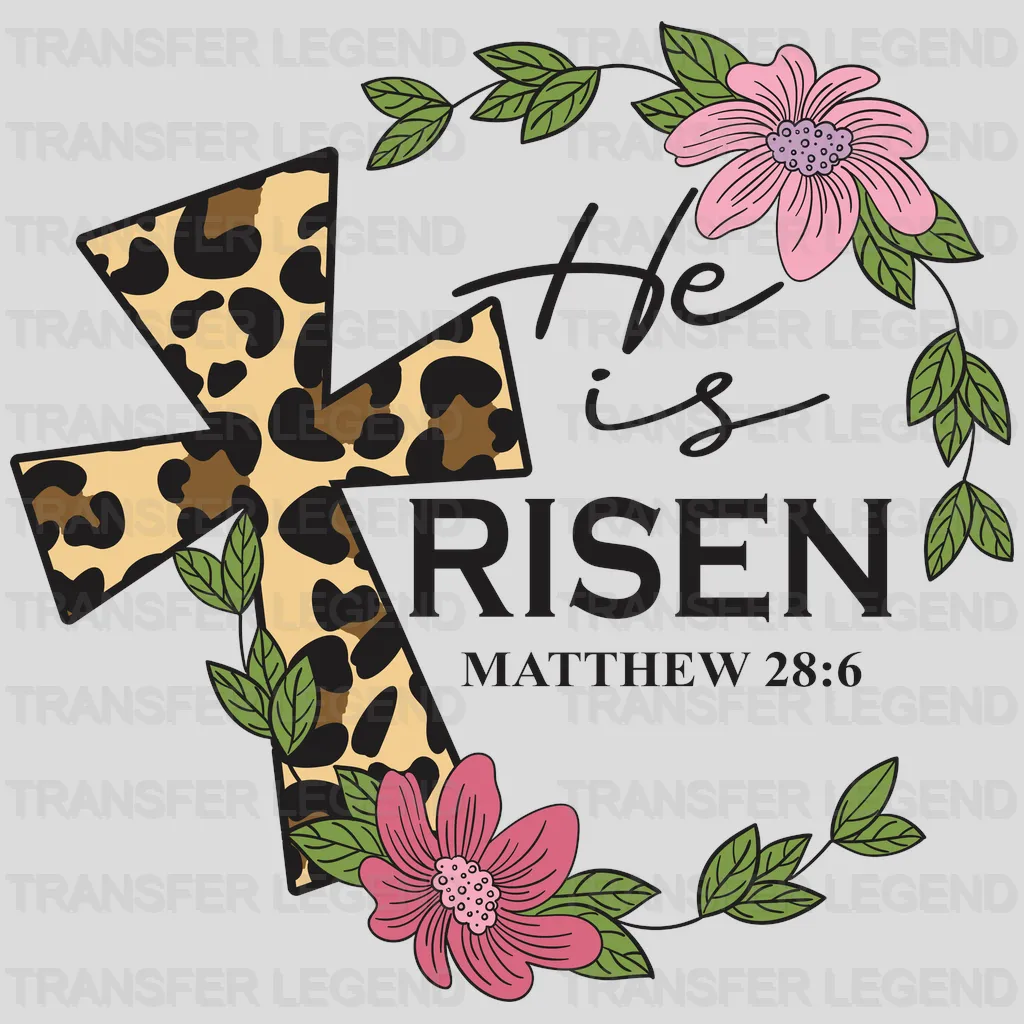 He Is Risen Easter Design- DTF heat transfer - transferlegend