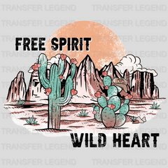 FREE SPIRIT WILD HEART - DTF heat transfer - transferlegend