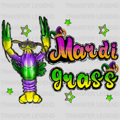 Lobster Mardi Gras Design- Mardi Gras DTF heat transfer - transferlegend