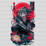 Wolfs Samurai Asian Design - DTF Heat Transfer - transferlegend