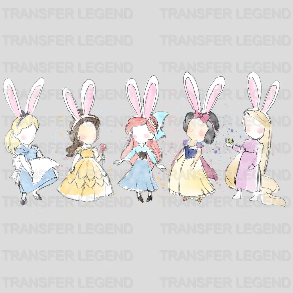 Disney Princesses Easter Design - DTF heat transfer - transferlegend