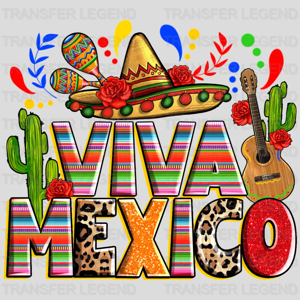 Viva Mexico - Cinco De Mayo DTF heat transfer - transferlegend