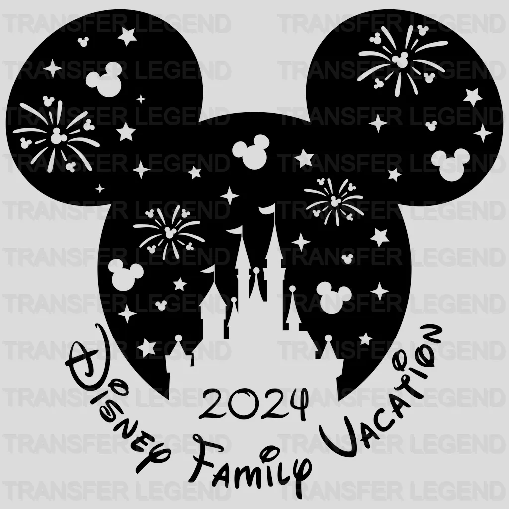 Mickey Disneyland 2024 Disney Family Vacation Design - Disney DTF Transfer - transferlegend