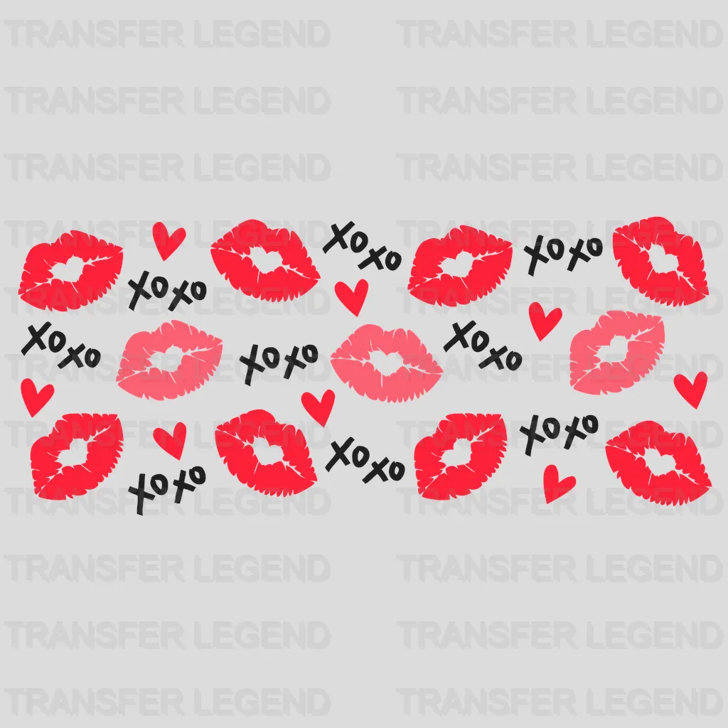 Lips XoXo UV DTF Transfer Cup Wrap UV DTF Sticker - transferlegend