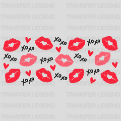 Lips XoXo UV DTF Transfer Cup Wrap UV DTF Sticker - transferlegend