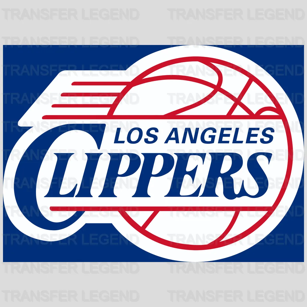 Los Angeles Clippers Classic Oval Wordmark NBA Design - DTF Heat Transfer
